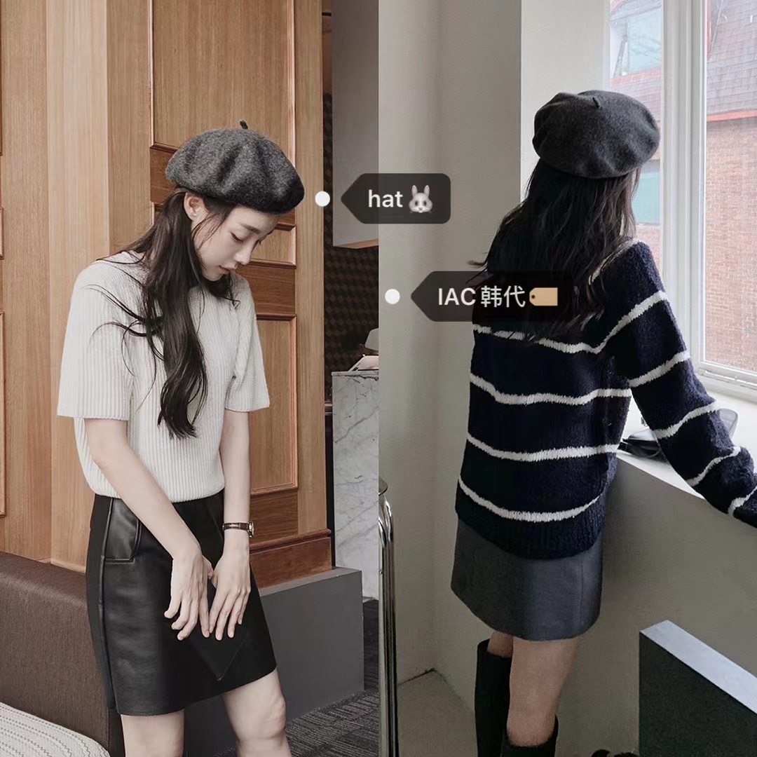 100% Wool Classic Beret - Korean Style Autumn Winter Essential in Basic Colors, Timeless Fashion Accessory for Cozy Looks 100% Wool Classic Beret - Korean Style Autumn Winter Essential in Basic Colors, Timeless Fashion Accessory for Cozy Looks