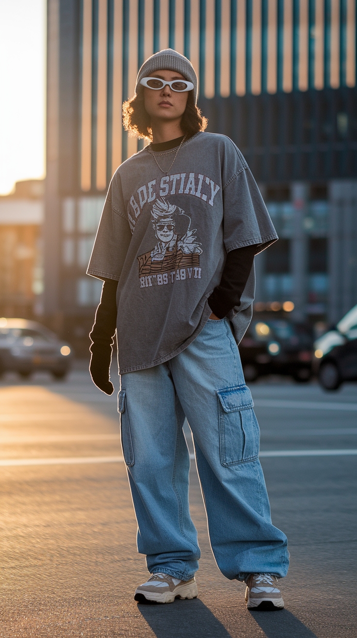 2000s Baggy Fashion: Nostalgia Meets Modern Trends outfit idea