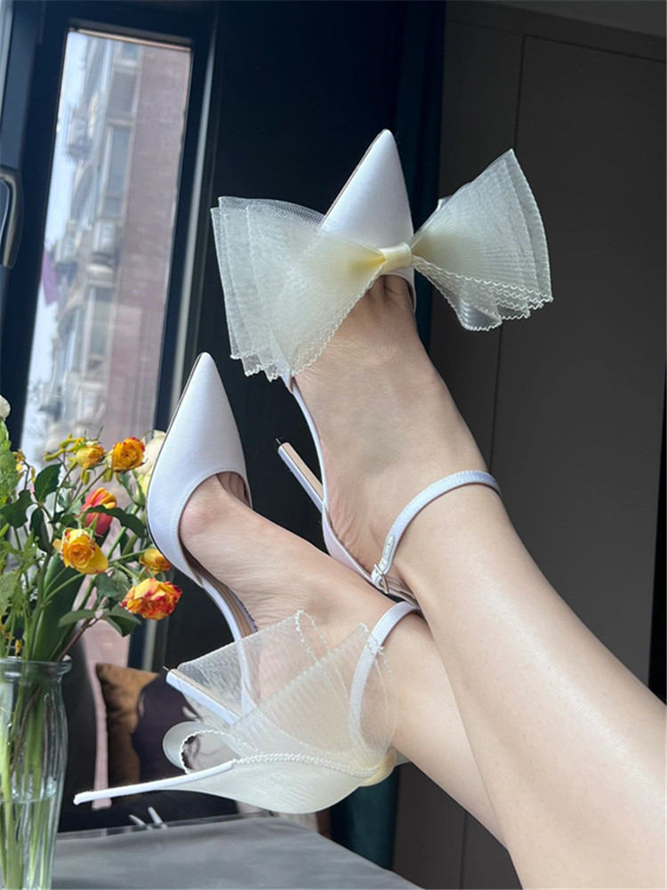 2025 Black High-Heeled Shoes with Butterfly Knot, Thin Heel, One-Strap Buckle, Elegant Ladies' Footwear for Special Occasions 2025 Black High-Heeled Shoes with Butterfly Knot, Thin Heel, One-Strap Buckle, Elegant Ladies' Footwear for Special Occasions