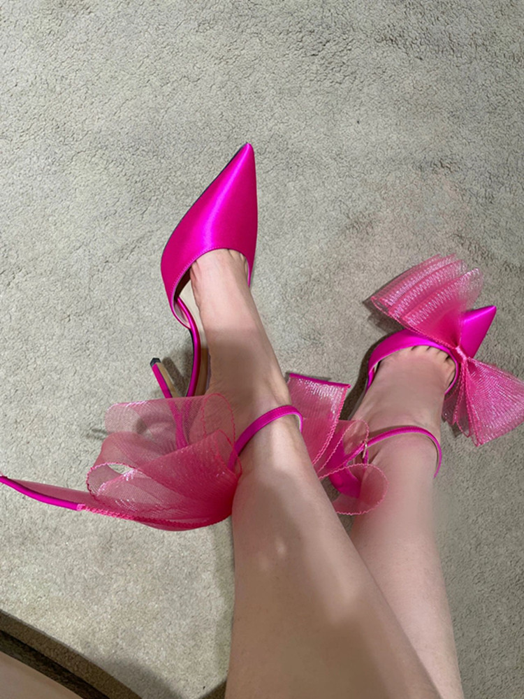 2025 Black High-Heeled Shoes with Butterfly Knot, Thin Heel, One-Strap Buckle, Elegant Ladies' Footwear for Special Occasions 2025 Black High-Heeled Shoes with Butterfly Knot, Thin Heel, One-Strap Buckle, Elegant Ladies' Footwear for Special Occasions