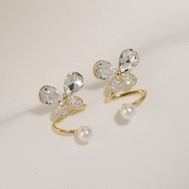 2025 Crystal Zircon Butterfly Earrings for Women, Pearl Studs, Elegant S925 Silver Needle, High-End Fashion Accessories 2025 Crystal Zircon Butterfly Earrings for Women, Pearl Studs, Elegant S925 Silver Needle, High-End Fashion Accessories