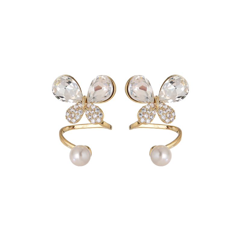 2025 Crystal Zircon Butterfly Earrings for Women, Pearl Studs, Elegant S925 Silver Needle, High-End Fashion Accessories 2025 Crystal Zircon Butterfly Earrings for Women, Pearl Studs, Elegant S925 Silver Needle, High-End Fashion Accessories