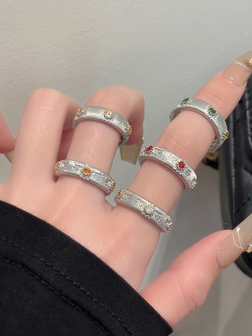 2025 Gold-Plated Snowflake Gemstone Ring for Women, Light Luxury Open-Set Zircon Trendy Fashion Accessory 2025 Gold-Plated Snowflake Gemstone Ring for Women, Light Luxury Open-Set Zircon Trendy Fashion Accessory