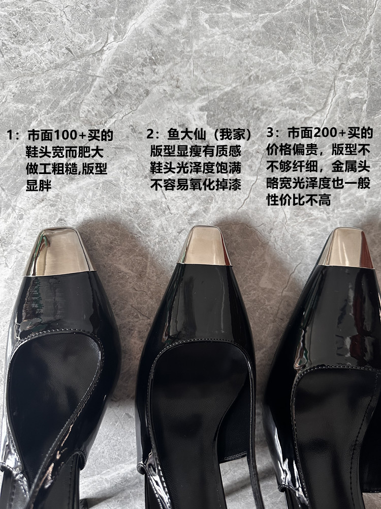 2025 New Women's Black Metallic Pointed Toe Stiletto Heels - Sexy Rose Style Sandals 2025 New Women's Black Metallic Pointed Toe Stiletto Heels - Sexy Rose Style Sandals