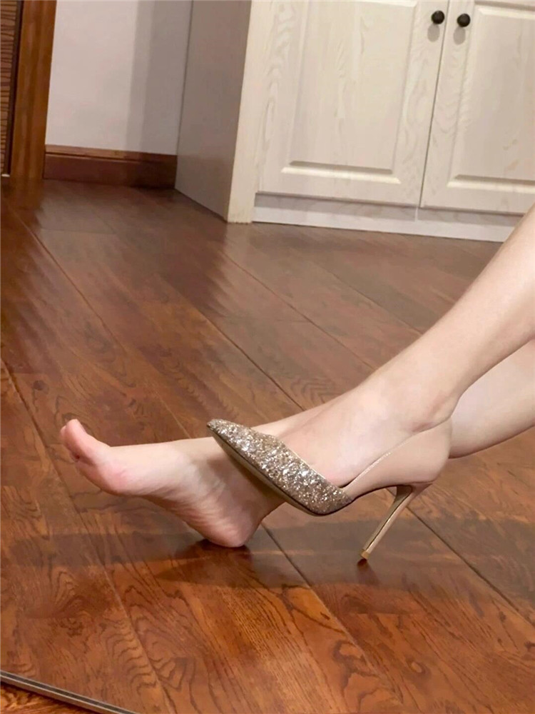 2025 Sequin Patchwork High Heels for Women - Trendy Party Shoes, Stylish Evening Footwear 2025 Sequin Patchwork High Heels for Women - Trendy Party Shoes, Stylish Evening Footwear