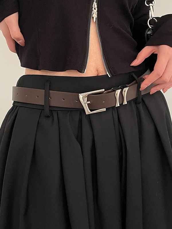 2025 Summer Black Casual Pants with Belt - Korean Style Versatile Student Fashion