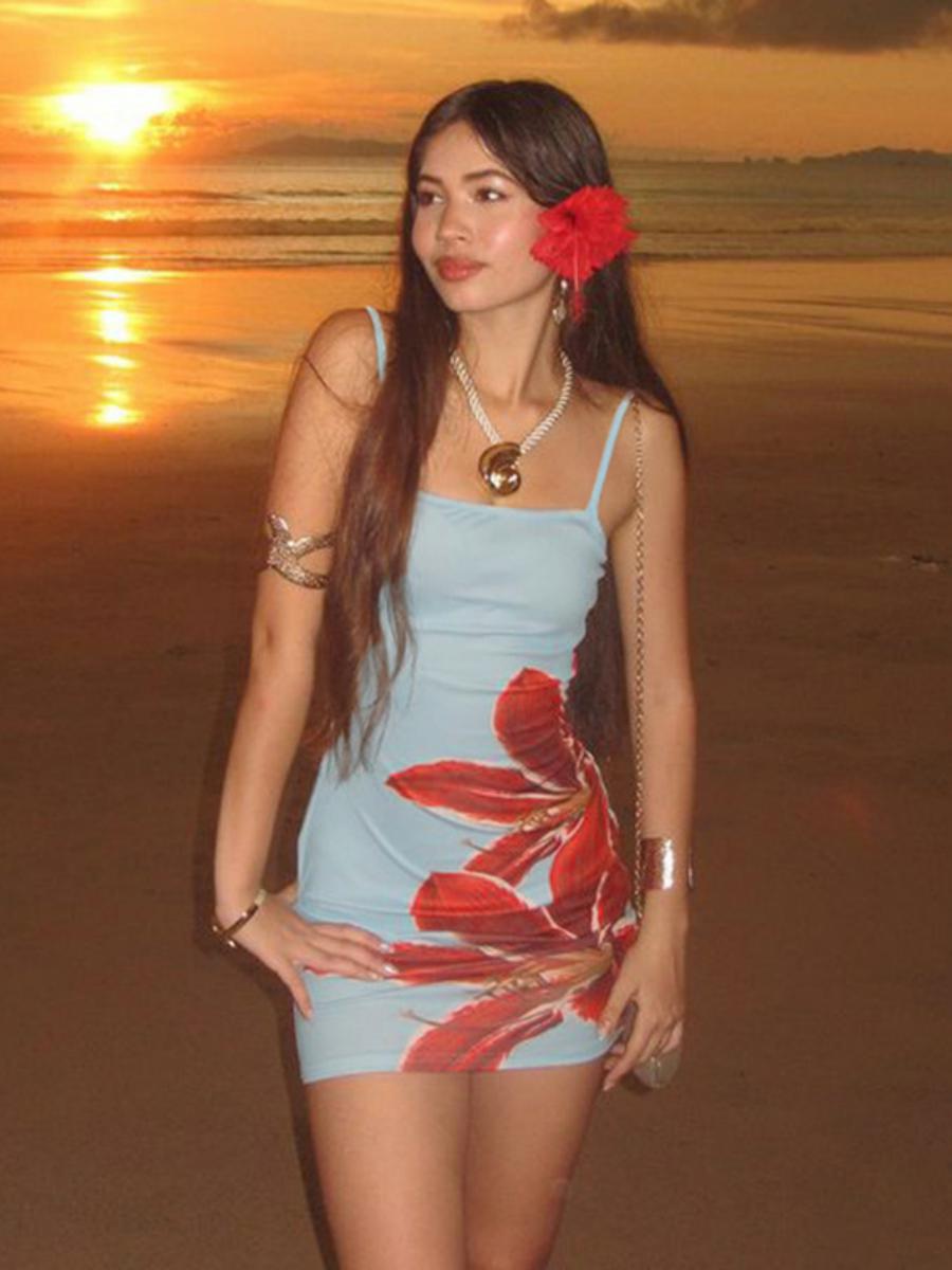 2025 Summer Sexy Strapless Floral Print Bodycon Midi Dress - European and American Style Color-Blocking Fashion 2025 Summer Sexy Strapless Floral Print Bodycon Midi Dress - European and American Style Color-Blocking Fashion