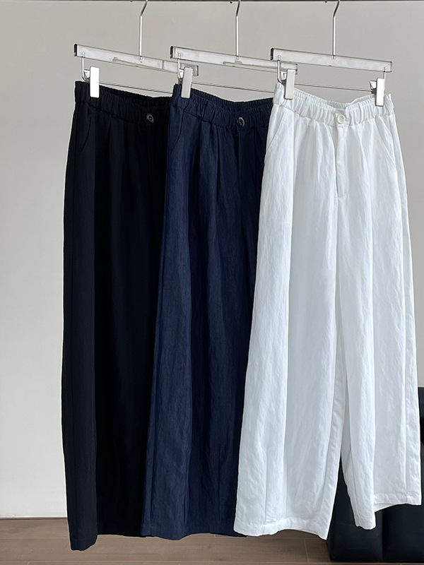 2025 Summer Women's Loose-Fitting Wide-Leg Balloon Pants, Casual Elastic Waist, Lightweight Trendy Trousers 2025 Summer Women's Loose-Fitting Wide-Leg Balloon Pants, Casual Elastic Waist, Lightweight Trendy Trousers