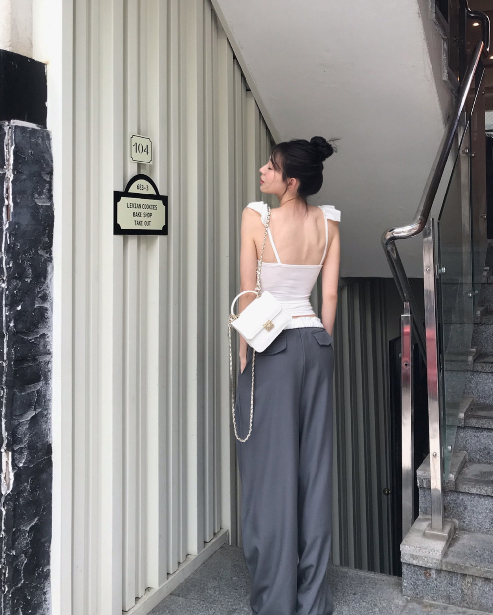 25 Summer Color-Block Ruffled Tie Casual Long Pants - Korean Style Straight Leg Design 25 Summer Color-Block Ruffled Tie Casual Long Pants - Korean Style Straight Leg Design