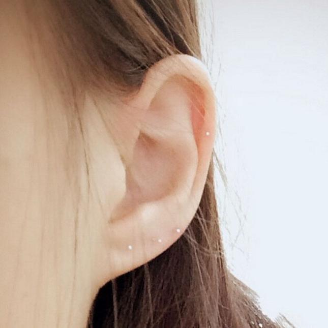 925 Sterling Silver Ear Sticks - Minimalist Unisex Ear Needles for Daily Care, Anti-Closing Ear Plugs for Ear Holes and Bones 925 Sterling Silver Ear Sticks - Minimalist Unisex Ear Needles for Daily Care, Anti-Closing Ear Plugs for Ear Holes and Bones