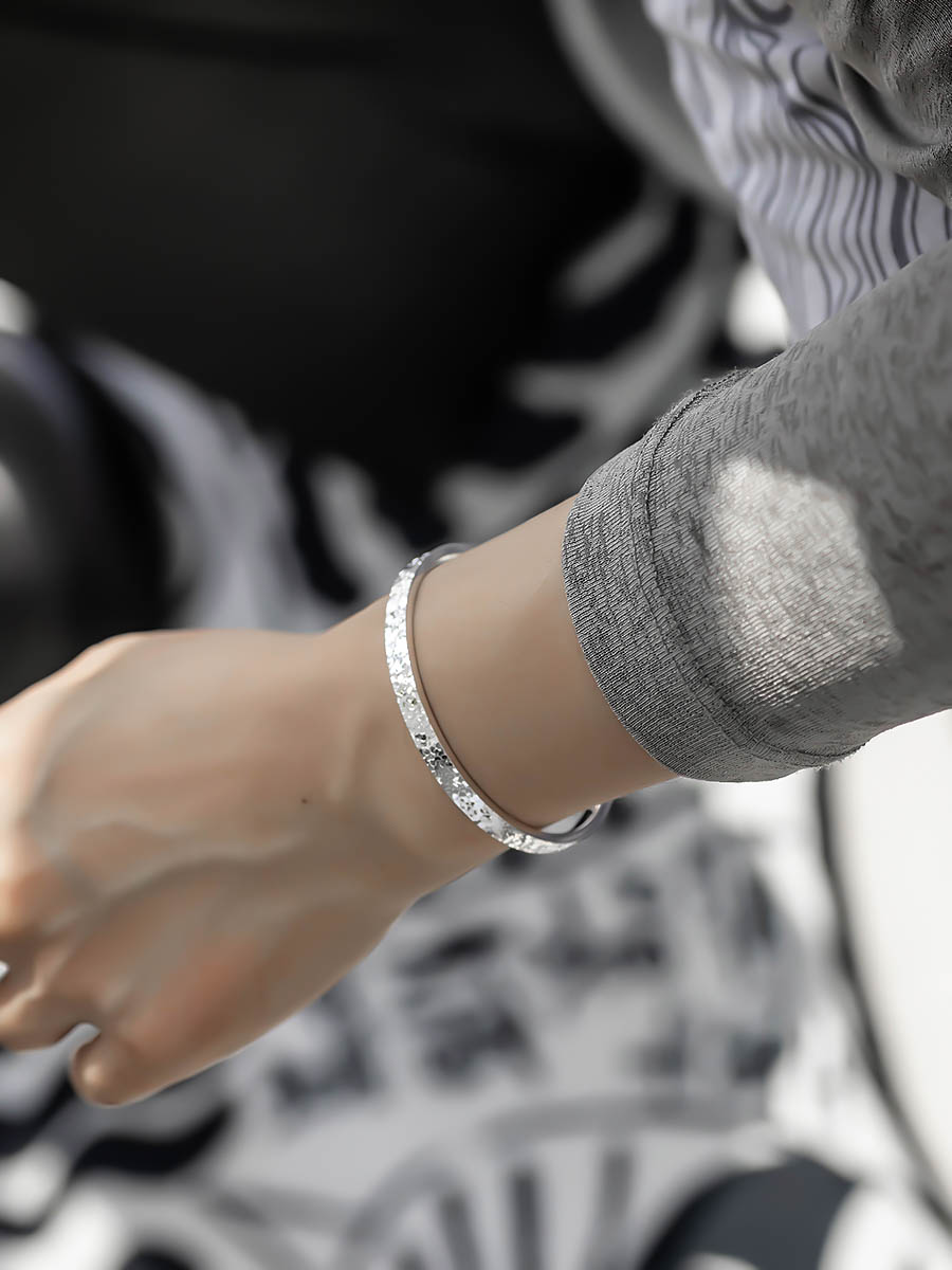 Adjustable Ice Scale Pure Silver 999 Bracelet - Smooth Surface, Exquisite Carving, Lightweight Luxury, Perfect Festival Gift Adjustable Ice Scale Pure Silver 999 Bracelet - Smooth Surface, Exquisite Carving, Lightweight Luxury, Perfect Festival Gift