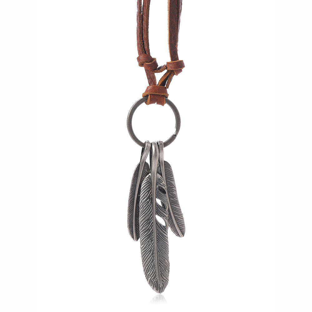 Adjustable Vintage Minimalist Feather Necklace - SoulCollision Inspired Everyday Jewelry