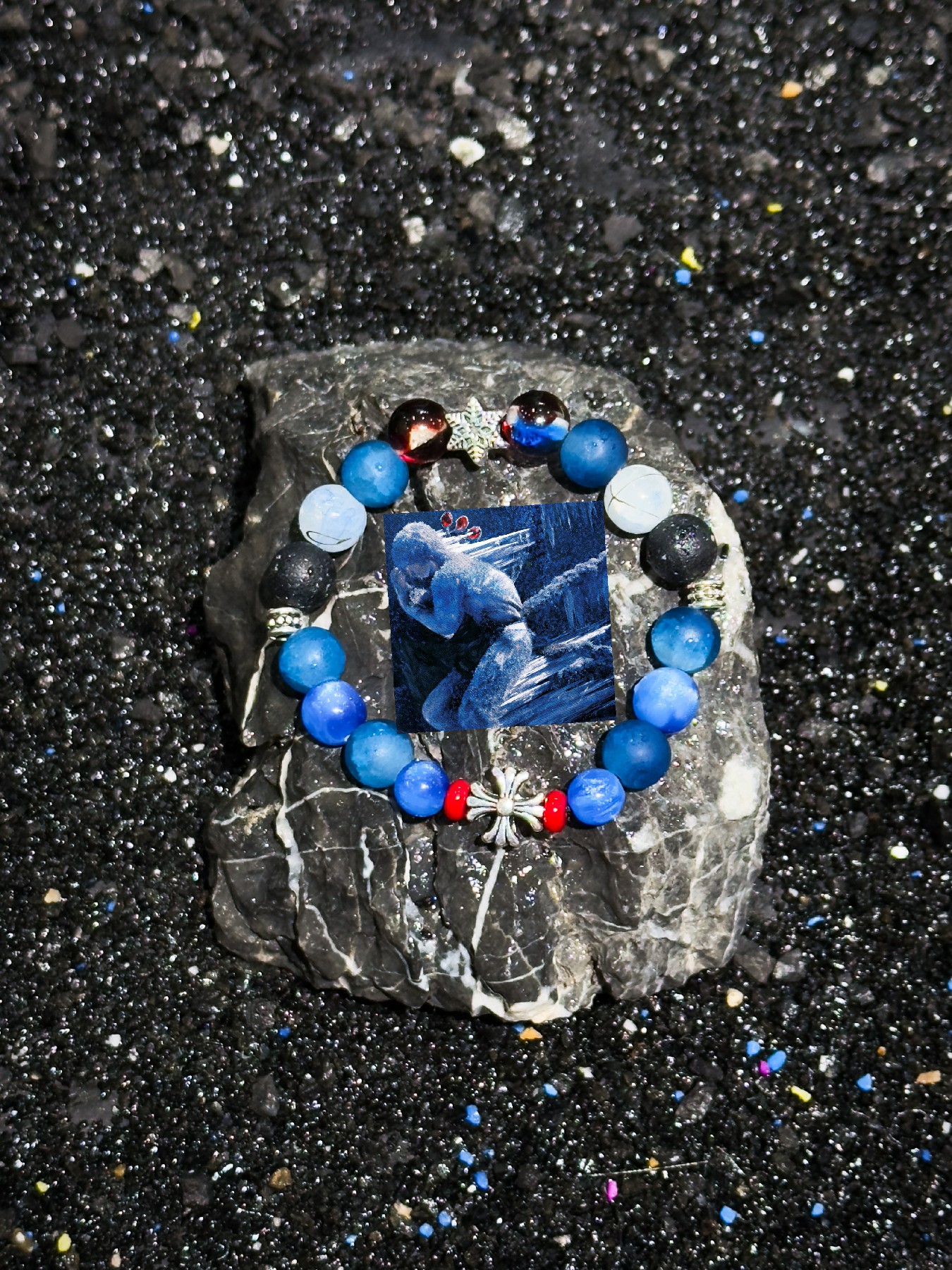 Album Cover Bracelet - 'Deceived by You and Kissed by You' - Soul Collision Inspired, San Huo Flame Design Album Cover Bracelet - 'Deceived by You and Kissed by You' - Soul Collision Inspired, San Huo Flame Design