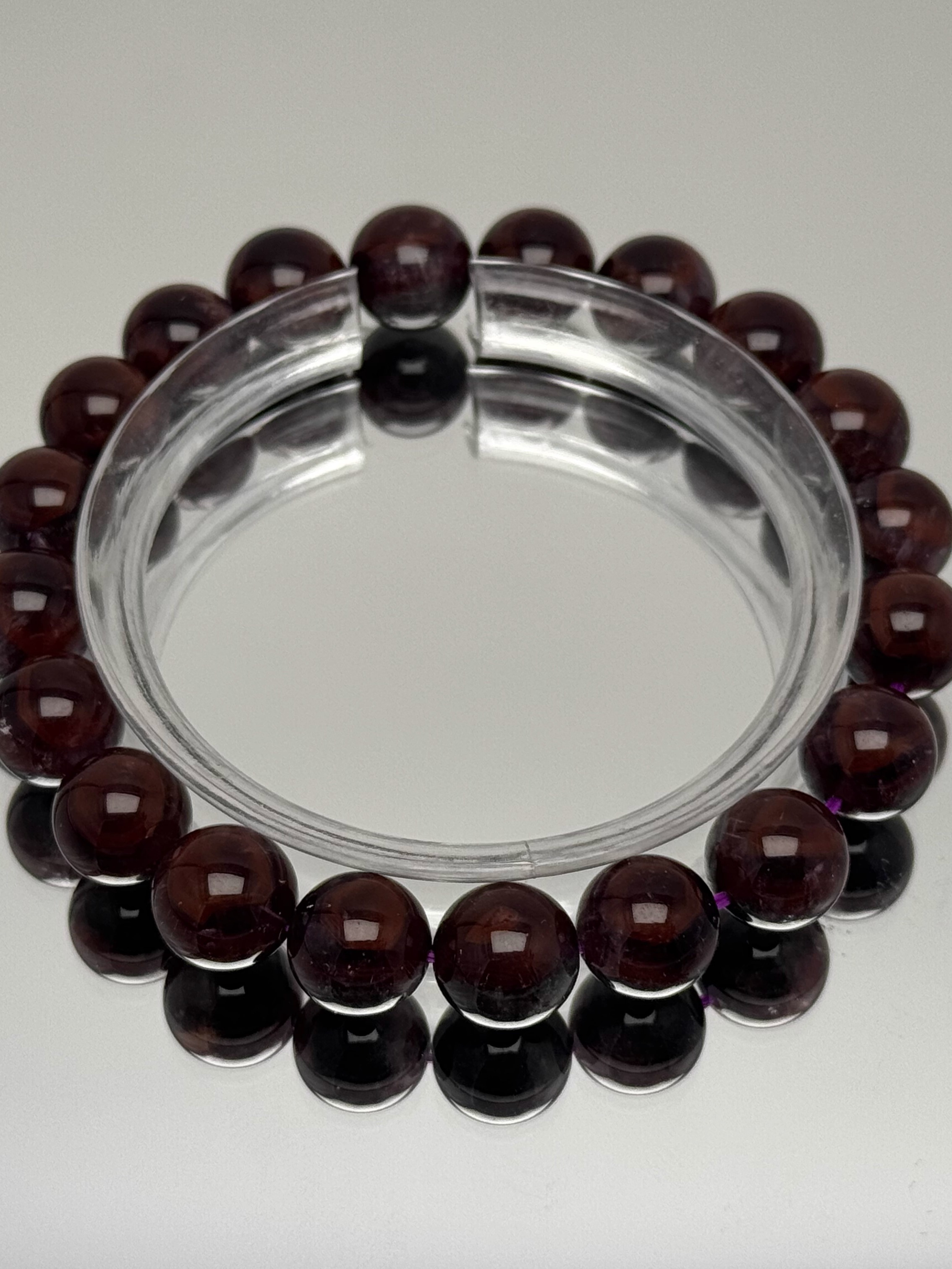 All-Red Tianyan Aurora 23 Thorn Rose Natural Crystal Bracelet for Men and Women - Wealth Attraction Gemstone Jewelry