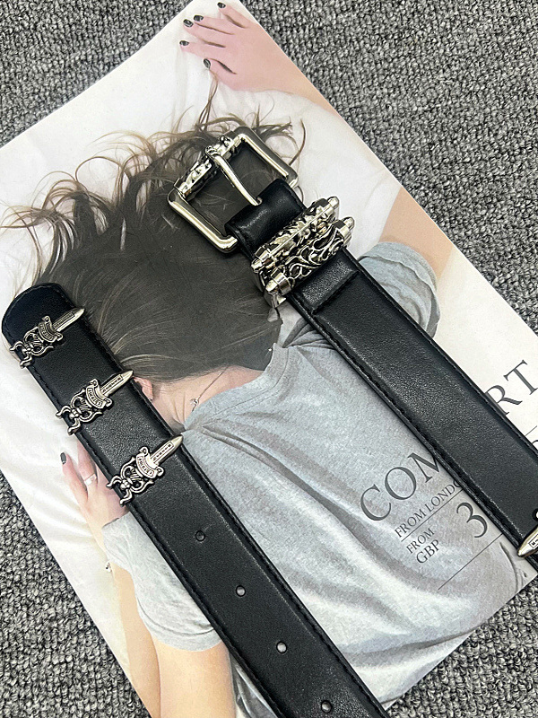 American Retro Brown Leather Slim Waist Belt for Women - Versatile Decorative Design for Jeans, Niche Trend, 90s Style Fashion Accessory