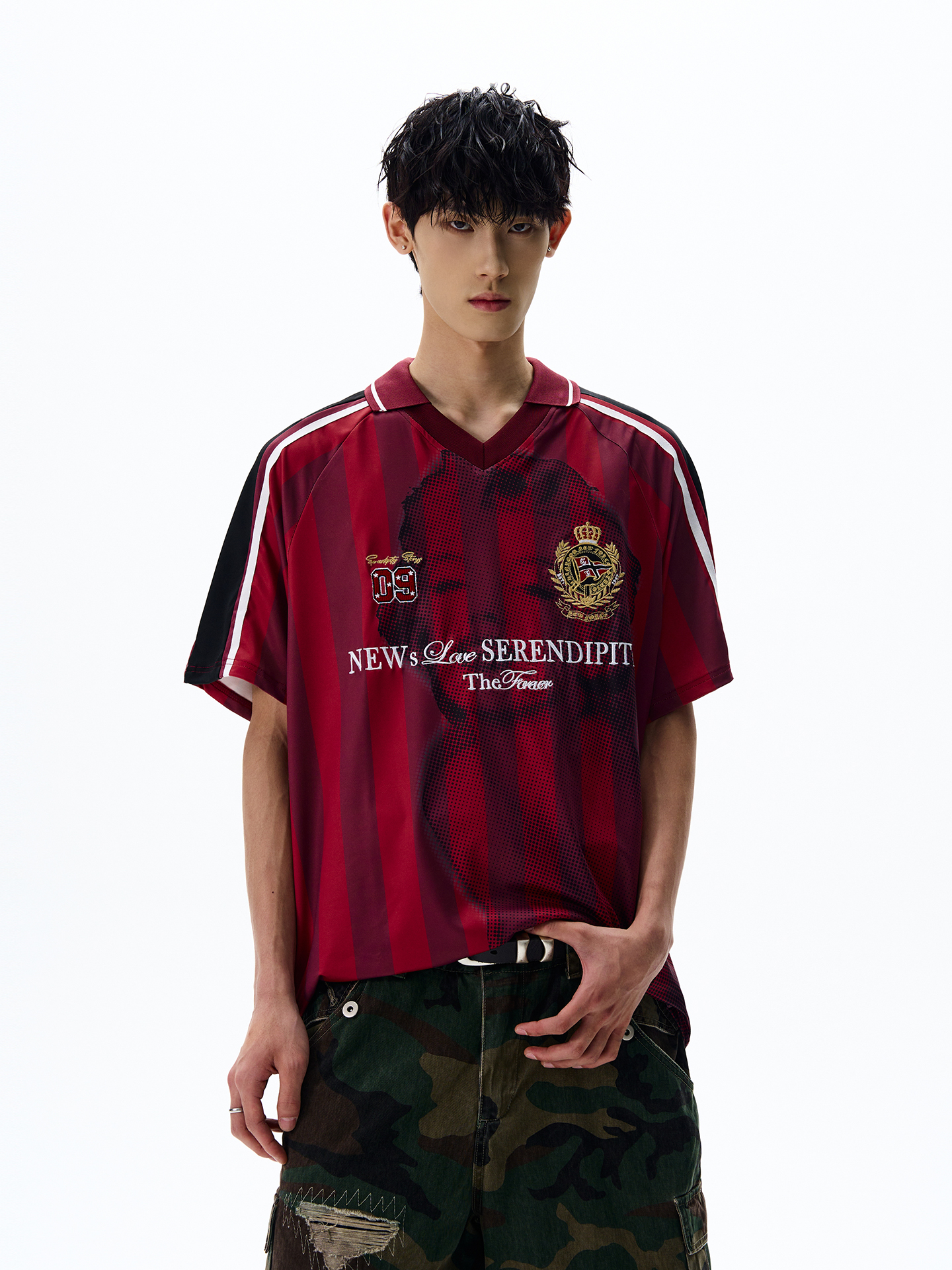 American Retro Jersey Design Short-Sleeve T-Shirt for Men and Women - Trendy Casual Loose Streetwear Top American Retro Jersey Design Short-Sleeve T-Shirt for Men and Women - Trendy Casual Loose Streetwear Top