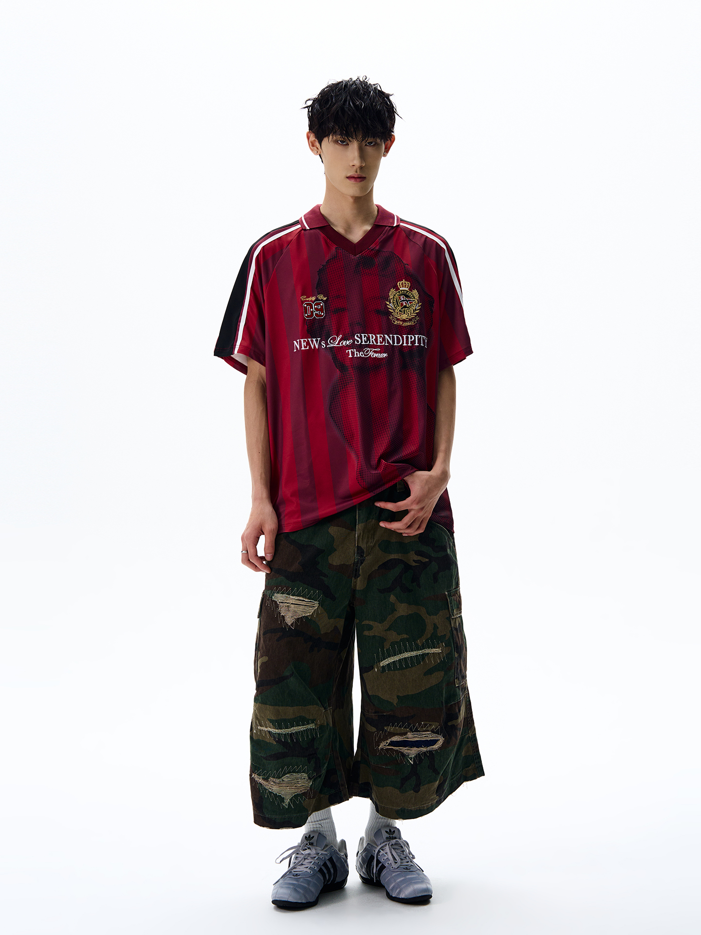 American Retro Jersey Design Short-Sleeve T-Shirt for Men and Women - Trendy Casual Loose Streetwear Top American Retro Jersey Design Short-Sleeve T-Shirt for Men and Women - Trendy Casual Loose Streetwear Top