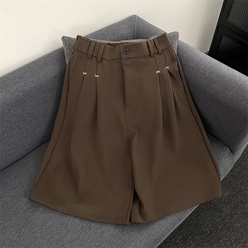 American Retro Solid Color Draped Shorts for Men and Women - Trendy Casual Loose Five-Point Summer Pants American Retro Solid Color Draped Shorts for Men and Women - Trendy Casual Loose Five-Point Summer Pants