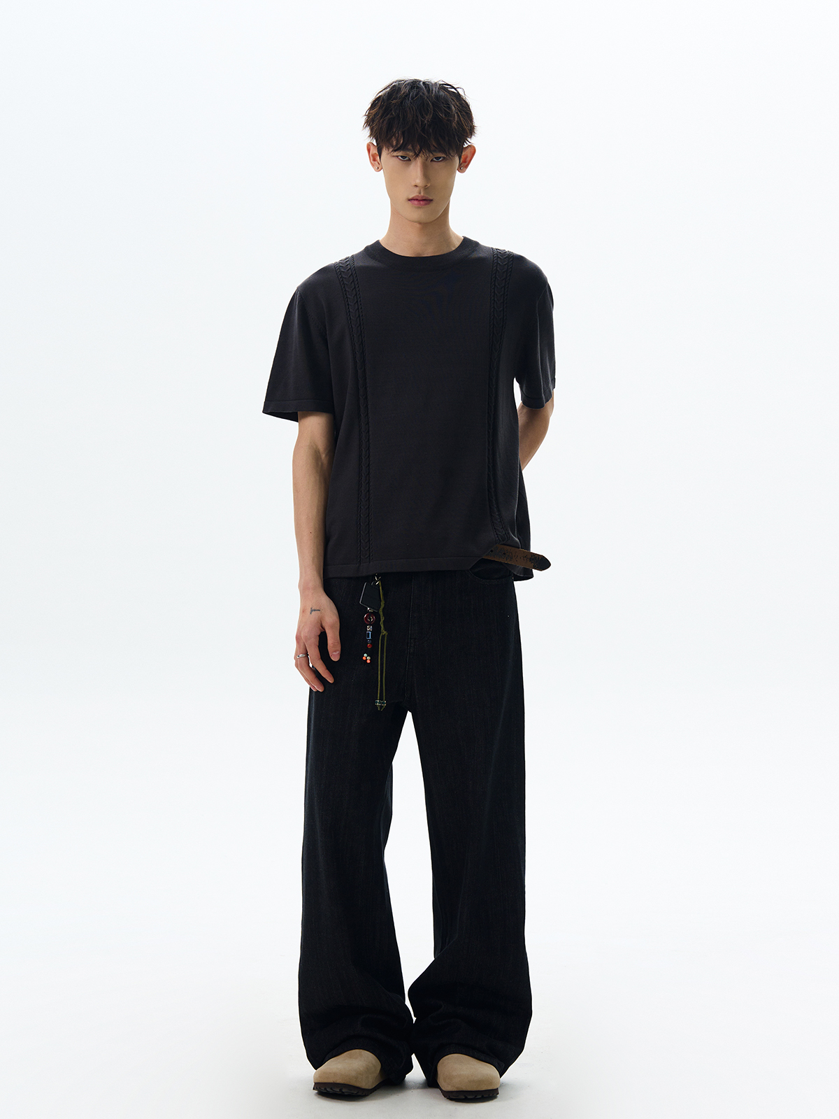 American Retro Vintage Short-Sleeve T-Shirt for Men and Women, Skin-Friendly Knit Top, Cool Casual Style American Retro Vintage Short-Sleeve T-Shirt for Men and Women, Skin-Friendly Knit Top, Cool Casual Style