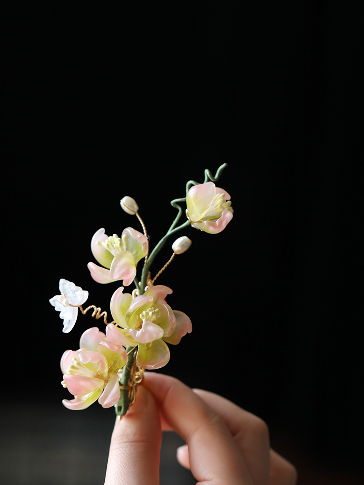 Ancient Style Floral Hairpin - Tang Dynasty Inspired Hair Clip for Women - Hanfu Hair Ornament Accessory - Super Fairy Costume Side Clip Ancient Style Floral Hairpin - Tang Dynasty Inspired Hair Clip for Women - Hanfu Hair Ornament Accessory - Super Fairy Costume Side Clip