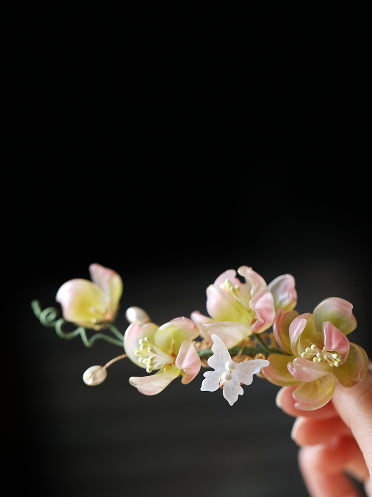 Ancient Style Floral Hairpin - Tang Dynasty Inspired Hair Clip for Women - Hanfu Hair Ornament Accessory - Super Fairy Costume Side Clip Ancient Style Floral Hairpin - Tang Dynasty Inspired Hair Clip for Women - Hanfu Hair Ornament Accessory - Super Fairy Costume Side Clip