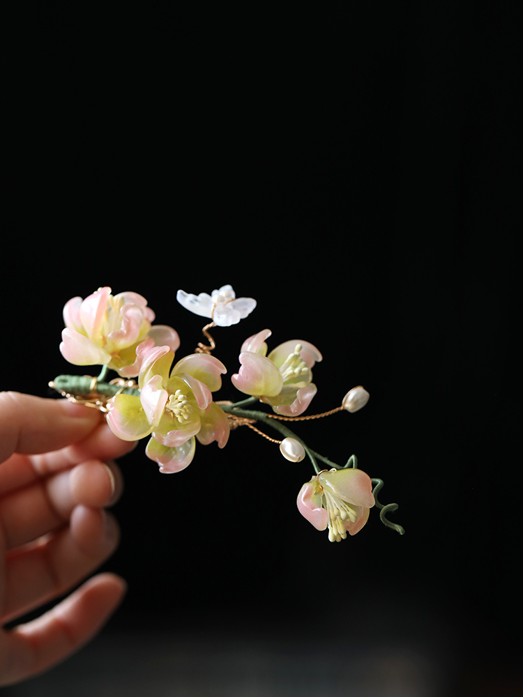 Ancient Style Floral Hairpin - Tang Dynasty Inspired Hair Clip for Women - Hanfu Hair Ornament Accessory - Super Fairy Costume Side Clip Ancient Style Floral Hairpin - Tang Dynasty Inspired Hair Clip for Women - Hanfu Hair Ornament Accessory - Super Fairy Costume Side Clip