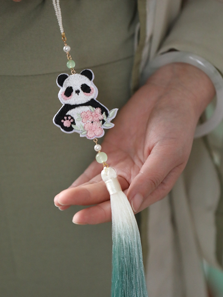 Ancient Style Hanfu Accessories with Embroidered Tassel Pendants and Qipao Collar Clips - Cute National Style Decorations for Daily Use Ancient Style Hanfu Accessories with Embroidered Tassel Pendants and Qipao Collar Clips - Cute National Style Decorations for Daily Use