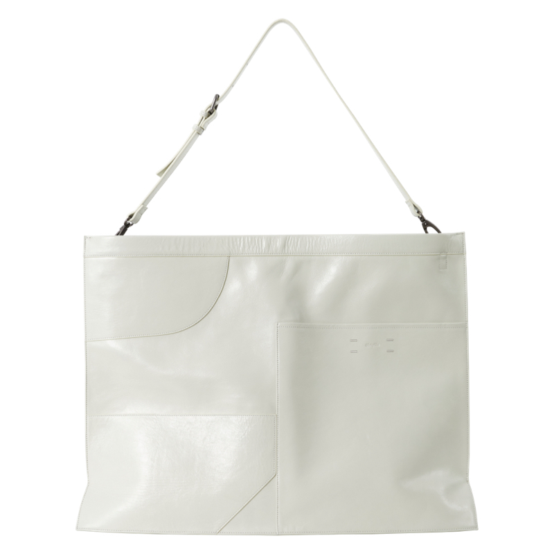 Artistic Deconstruction Geometry Leather Tote Bag - Large Capacity Fashion Bag for Stylish Everyday Use