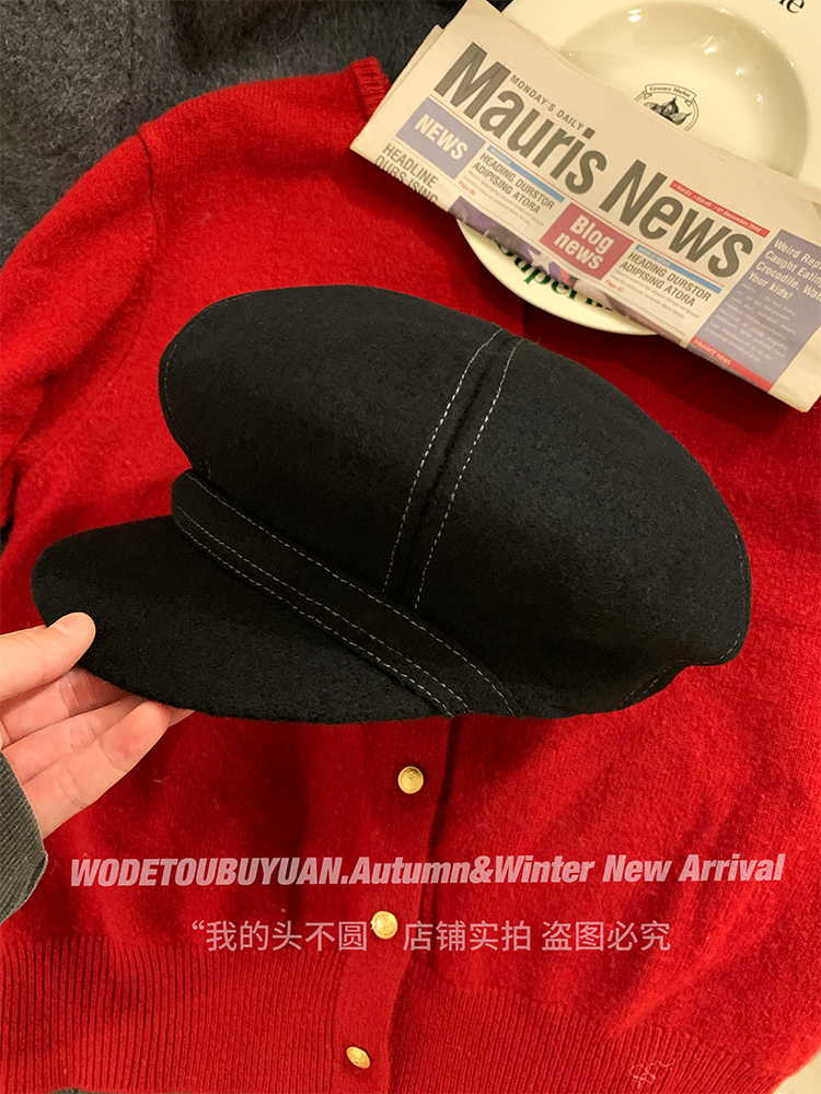 Australian Wool Beret for Women - 2025 Autumn Winter Style, Painter's Hat Brim, Flattering Face Shape, Versatile Fashion Accessory Australian Wool Beret for Women - 2025 Autumn Winter Style, Painter's Hat Brim, Flattering Face Shape, Versatile Fashion Accessory