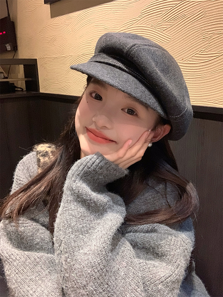 Australian Wool Beret for Women - 2025 Autumn Winter Style, Painter's Hat Brim, Flattering Face Shape, Versatile Fashion Accessory Australian Wool Beret for Women - 2025 Autumn Winter Style, Painter's Hat Brim, Flattering Face Shape, Versatile Fashion Accessory