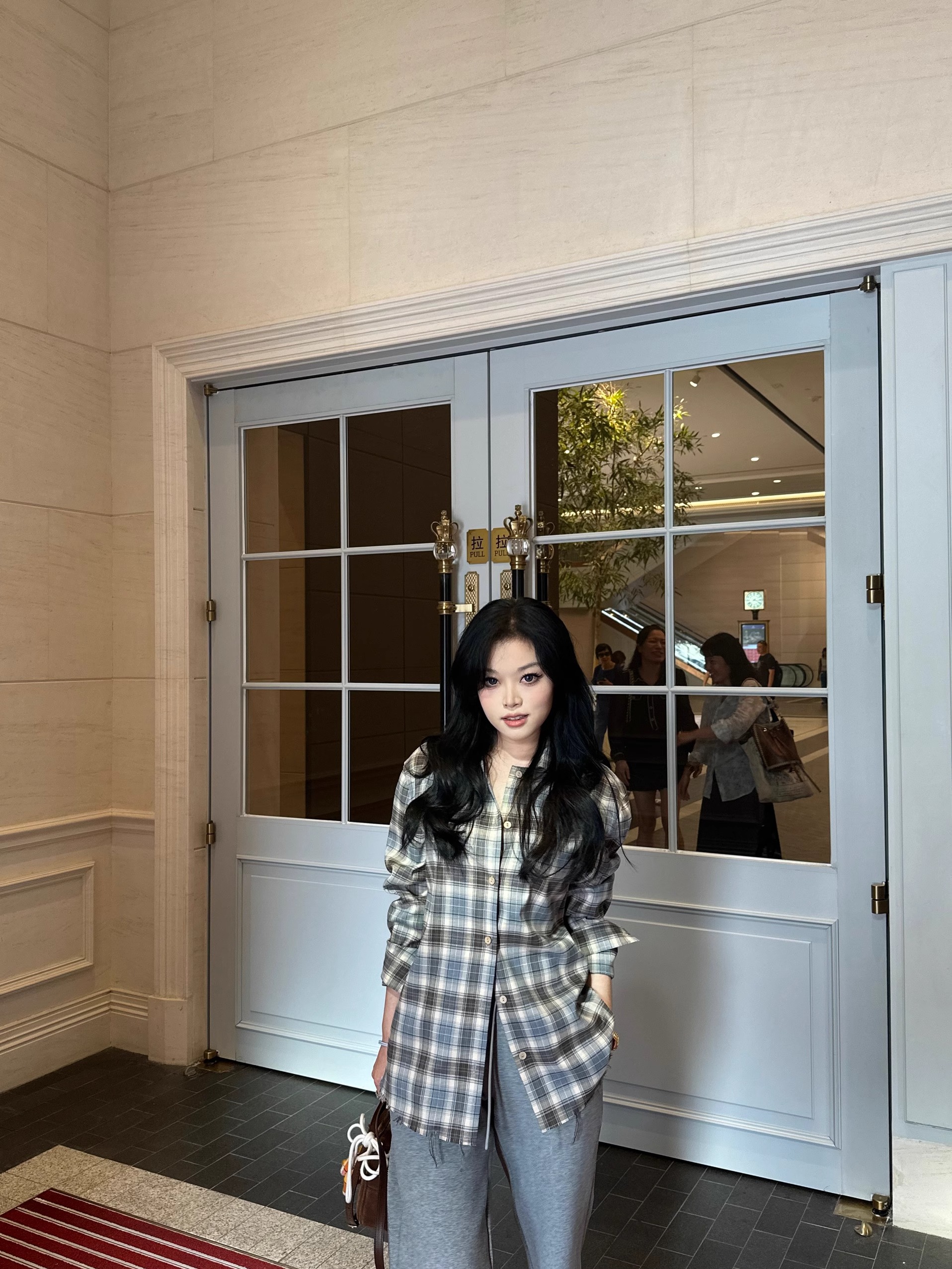 Autumn Blue-Gray Plaid Shirt - Youthful Campus Style, Vintage-Inspired, Perfect for 90s and Y2K Fashion Trends Autumn Blue-Gray Plaid Shirt - Youthful Campus Style, Vintage-Inspired, Perfect for 90s and Y2K Fashion Trends