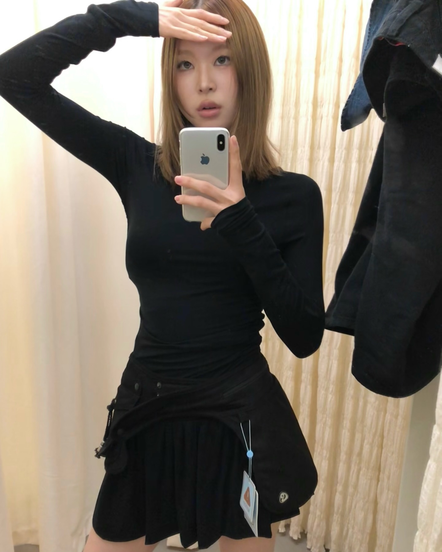 Autumn/Winter Ballet Pleated Short Skirt Dress - Soft Elastic Slim-Fit Flattering Design for Chic Y2K Style Autumn/Winter Ballet Pleated Short Skirt Dress - Soft Elastic Slim-Fit Flattering Design for Chic Y2K Style