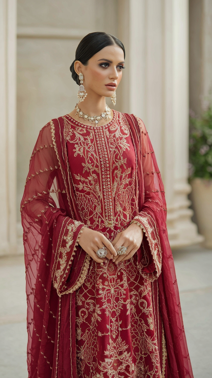 Ayeza Khan Red Dress: Red Carpet Inspiration for All outfit idea