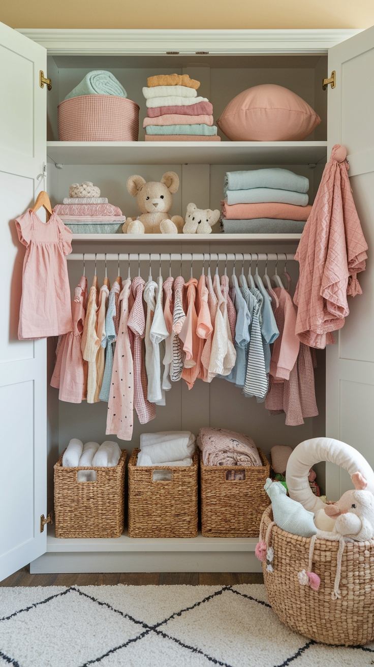 Baby Cupboard Organising Tips for a Neat Nursery outfit idea