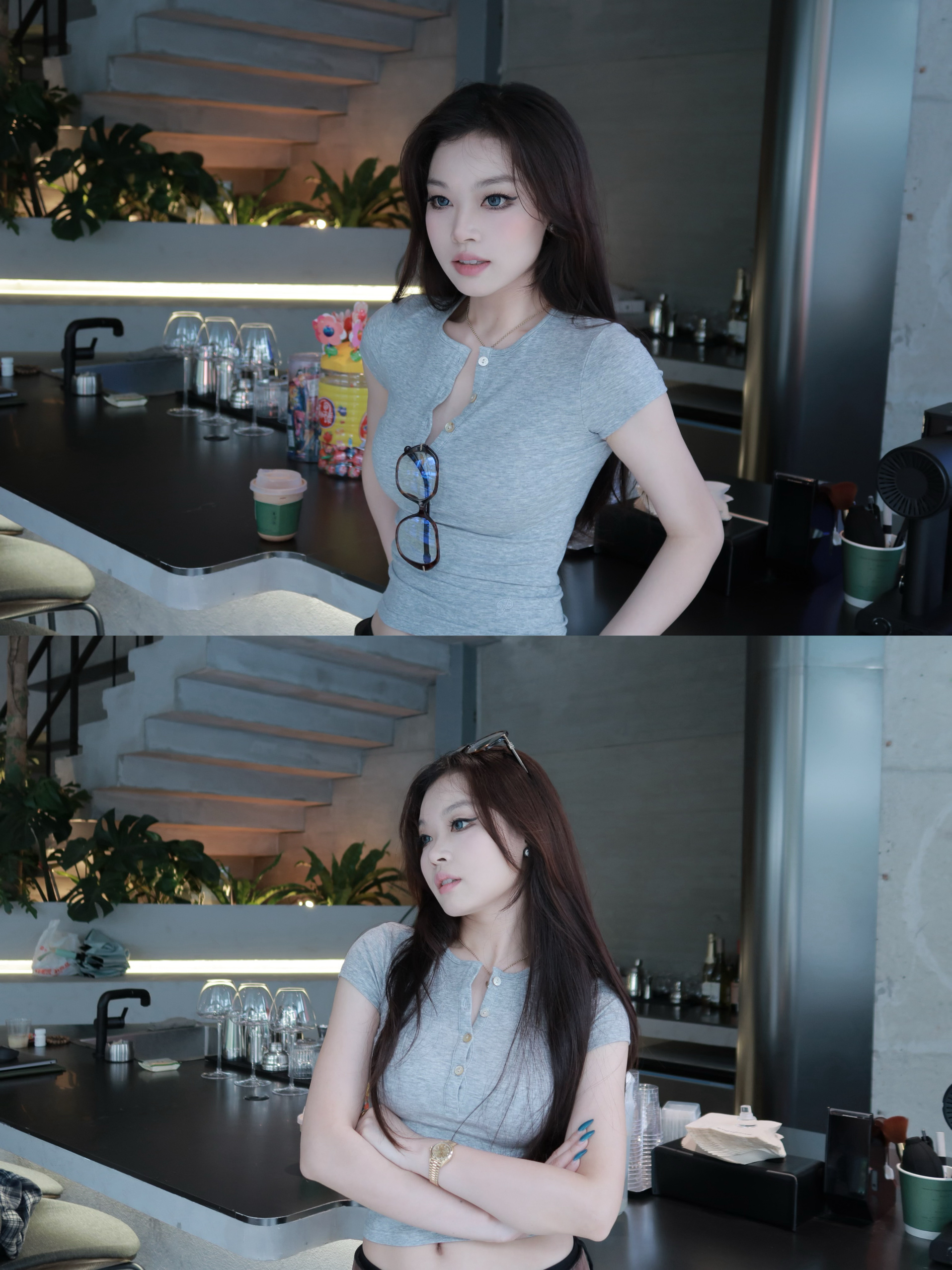 Bare Feel Cloud Henley T-shirt - Lightweight Lyocell Top in 4 Summer Colors - Perfect for Casual 90s and Y2K Inspired Outfits Bare Feel Cloud Henley T-shirt - Lightweight Lyocell Top in 4 Summer Colors - Perfect for Casual 90s and Y2K Inspired Outfits