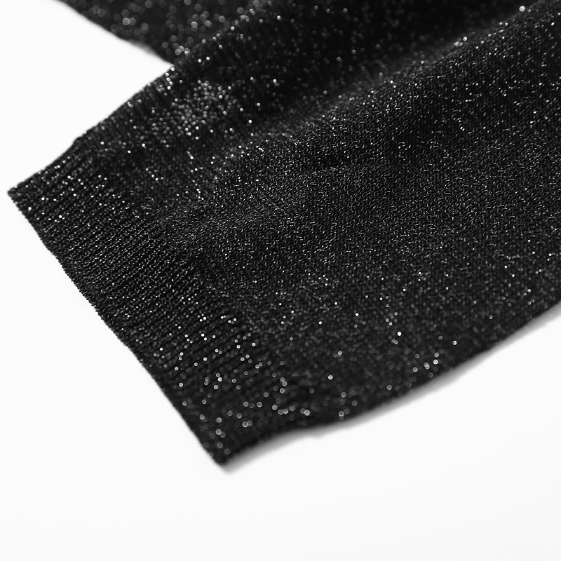 Beaded Neck Strap V-Neck Long Sleeve Shiny Thread Knitted Cardigan for Women - Trendy European Style Outerwear for Spring & Autumn Beaded Neck Strap V-Neck Long Sleeve Shiny Thread Knitted Cardigan for Women - Trendy European Style Outerwear for Spring & Autumn