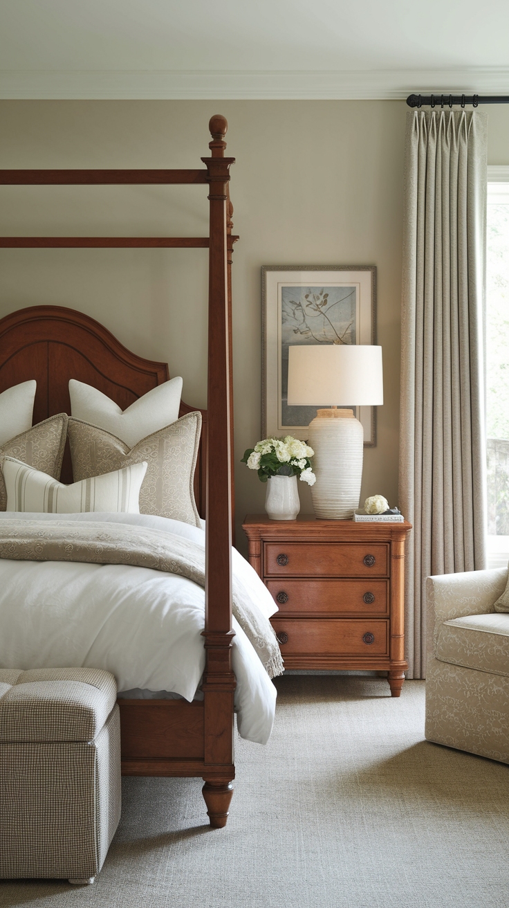 Designing a Bedroom with Cherry Wood Furniture Aesthetic outfit idea