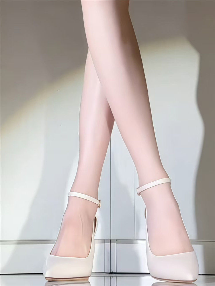 Beige Pointed Toe High Heels for Women - 2025 One-Strap Thin Heel Work Shoes, Versatile Soft Leather Elegant Footwear Beige Pointed Toe High Heels for Women - 2025 One-Strap Thin Heel Work Shoes, Versatile Soft Leather Elegant Footwear