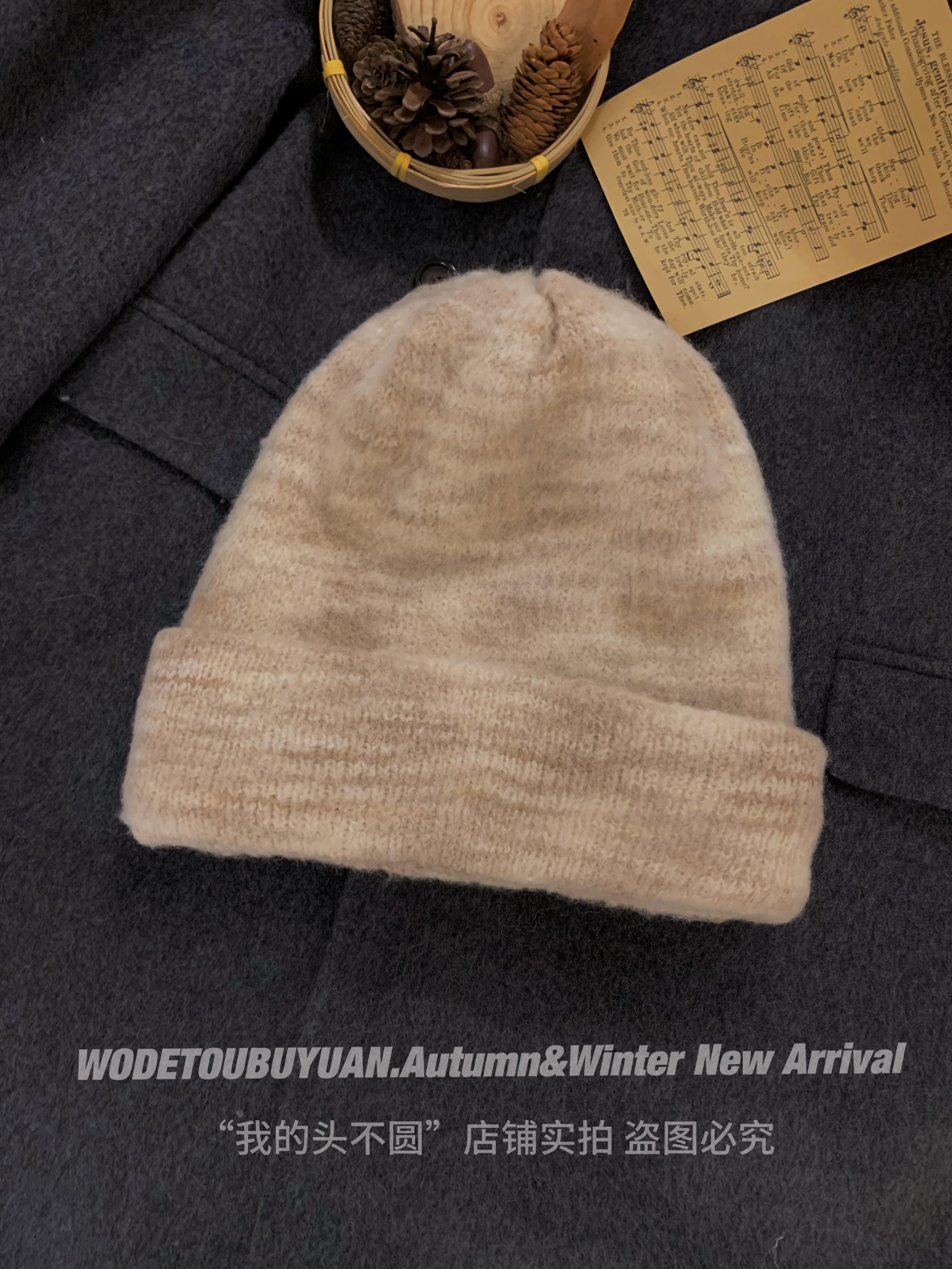 Big Head Circumference Knitted Hat for Women - 'My Head Is Not Round' 2025 Winter Wool Beanie for a Slimming Look Big Head Circumference Knitted Hat for Women - 'My Head Is Not Round' 2025 Winter Wool Beanie for a Slimming Look