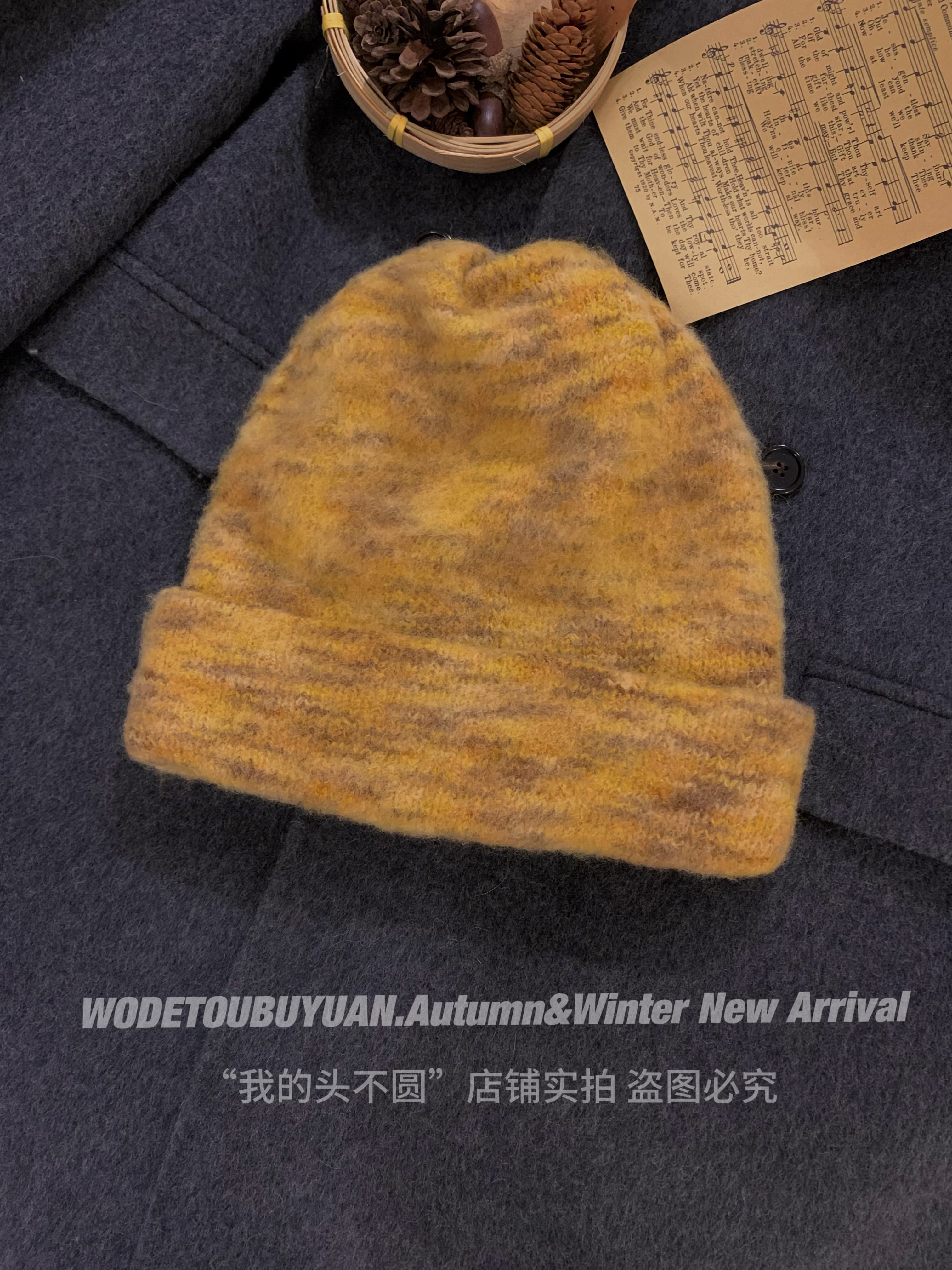 Big Head Circumference Knitted Hat for Women - 'My Head Is Not Round' 2025 Winter Wool Beanie for a Slimming Look