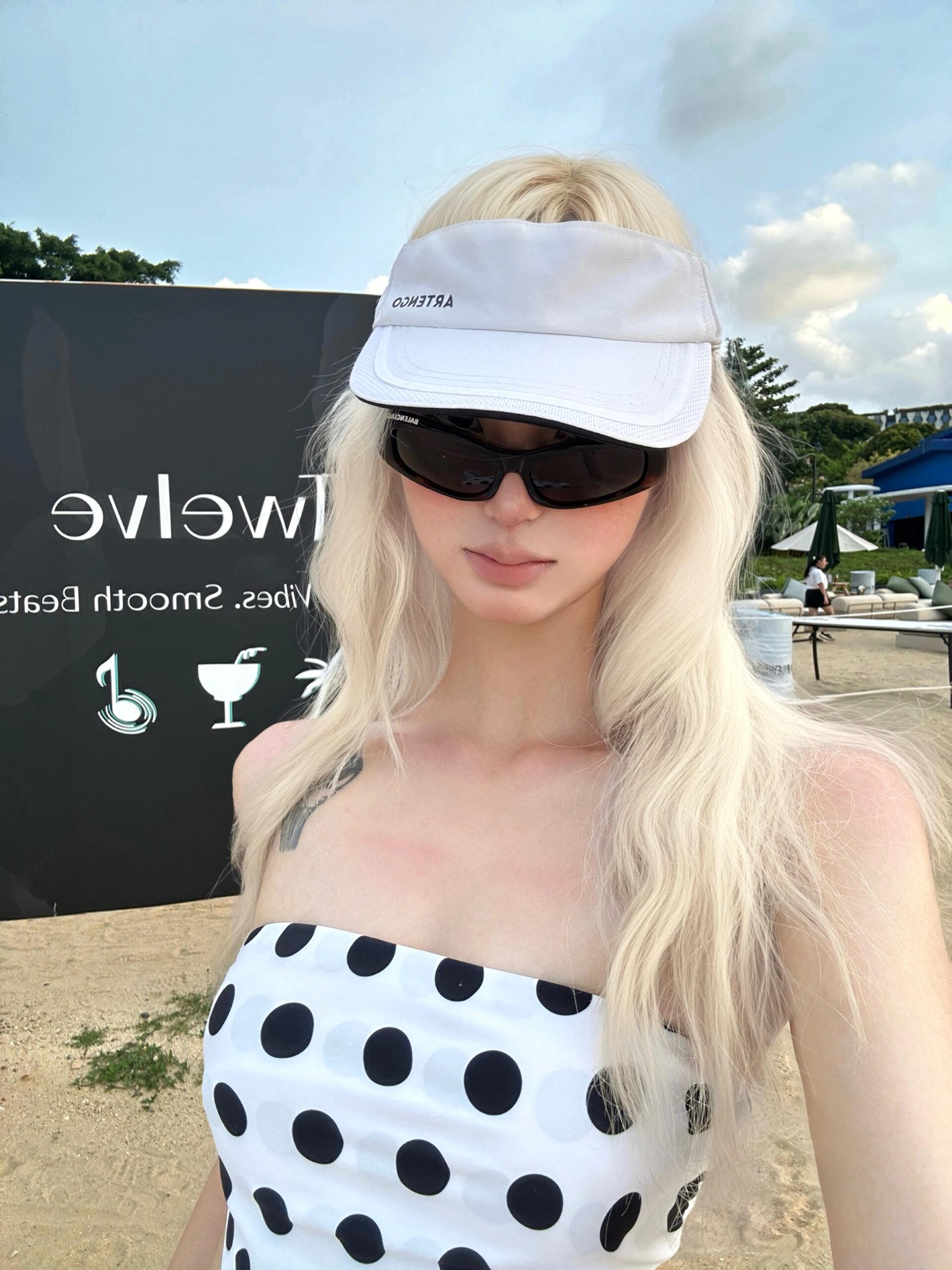 Black and White Polka Dot Two-Piece Bikini Set - Sexy Summer Swimsuit for Beach Vacation, Y2K Style Black and White Polka Dot Two-Piece Bikini Set - Sexy Summer Swimsuit for Beach Vacation, Y2K Style