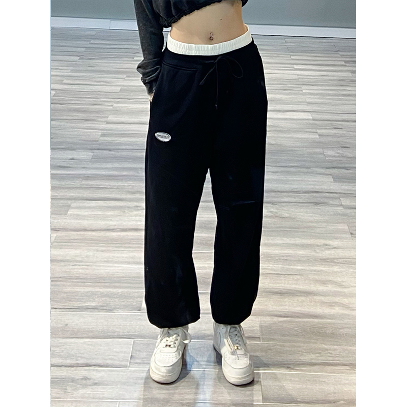 Black Casual Long Pants for Women - High Street Hip-Hop Jogger Pants for Street Dance & Jazz Dance - Trendy Sports Bottoms Black Casual Long Pants for Women - High Street Hip-Hop Jogger Pants for Street Dance & Jazz Dance - Trendy Sports Bottoms
