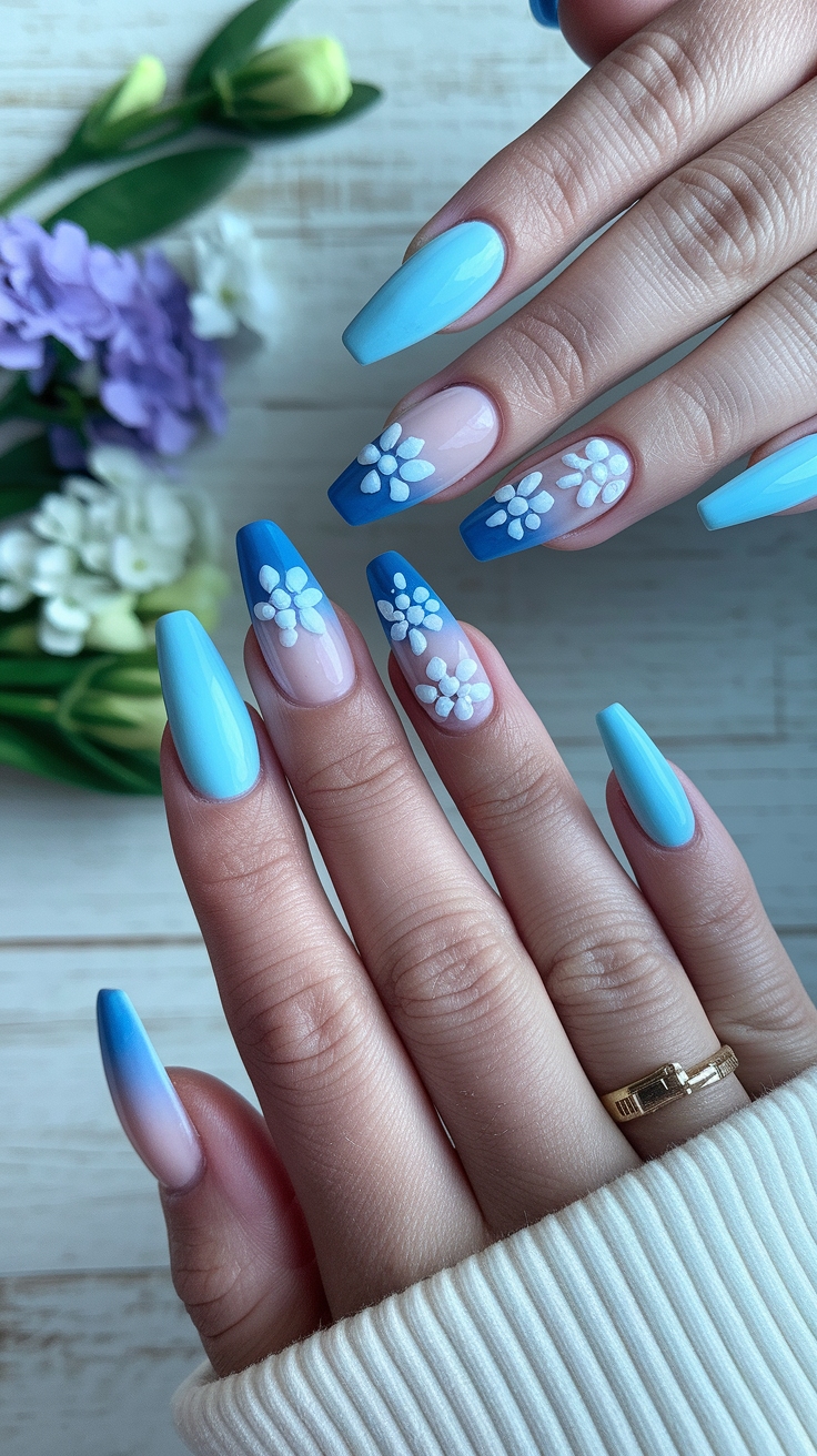 blue spring nail ideas