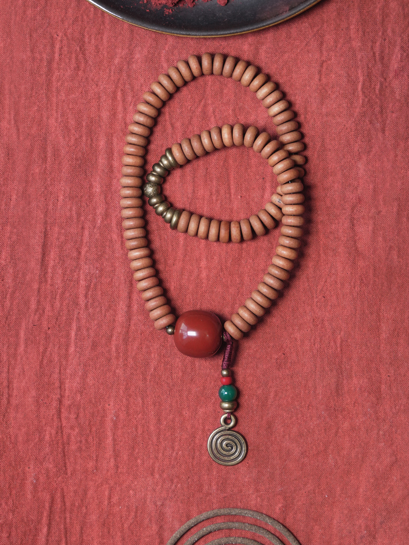 Bohemian Double Circle Sandalwood Bead Bracelet for Women & Men - Retro Ethnic Style Hand Accessory Bohemian Double Circle Sandalwood Bead Bracelet for Women & Men - Retro Ethnic Style Hand Accessory