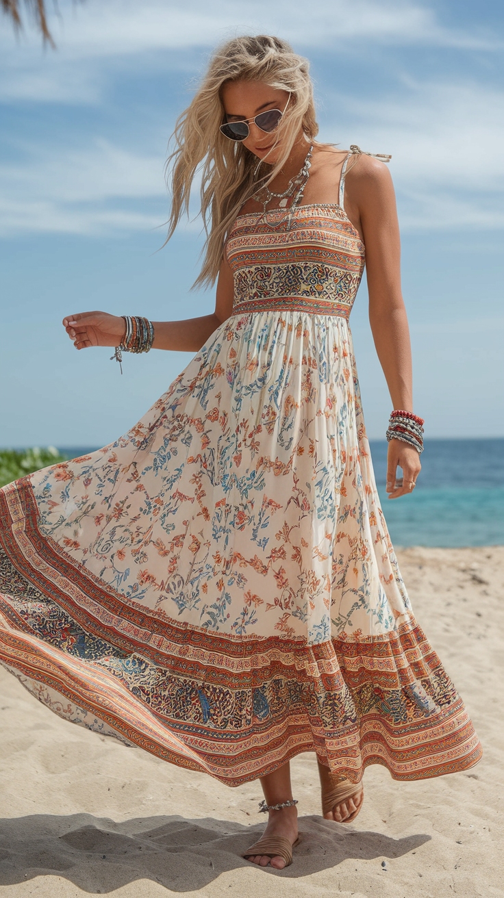 Boho Maxi Dresses: Effortless Chic for Every Woman outfit idea