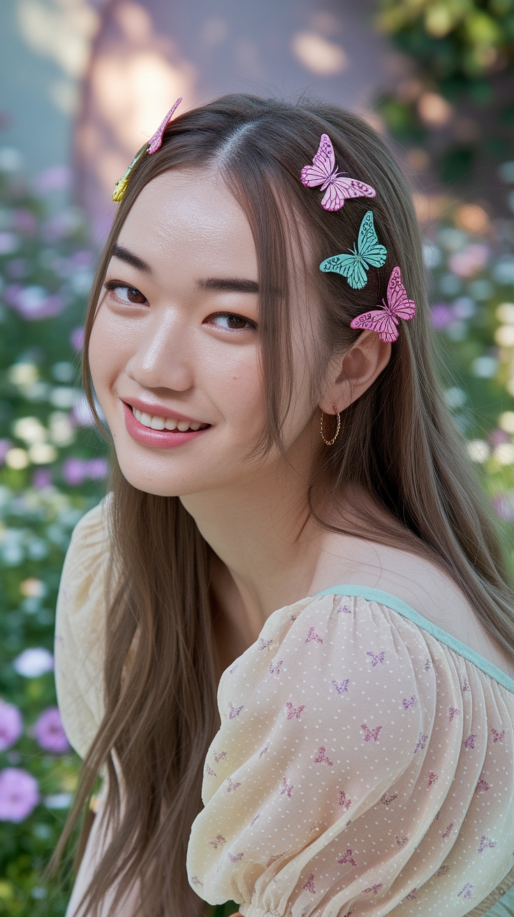 Butterfly Hair Clips Aesthetic: Style Meets Fun outfit idea