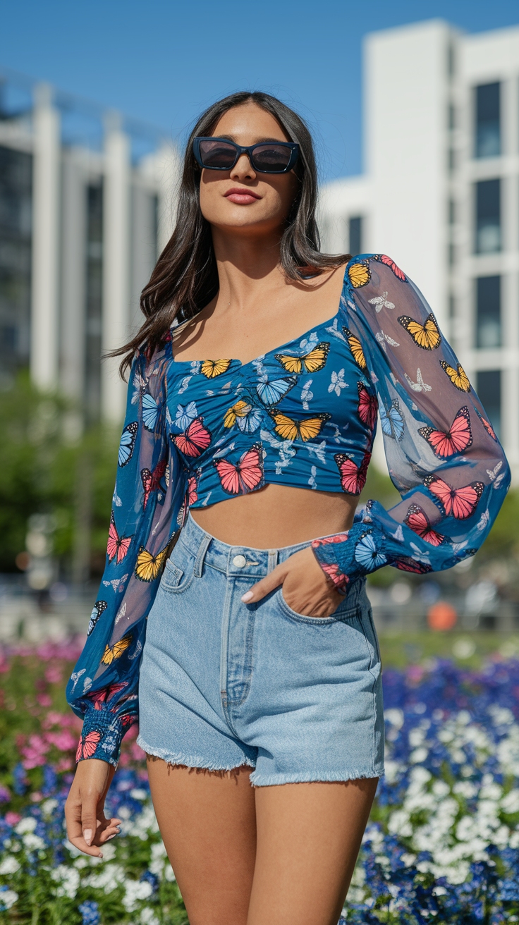 Butterfly Tops Outfit: The Ultimate Spring Trend outfit idea