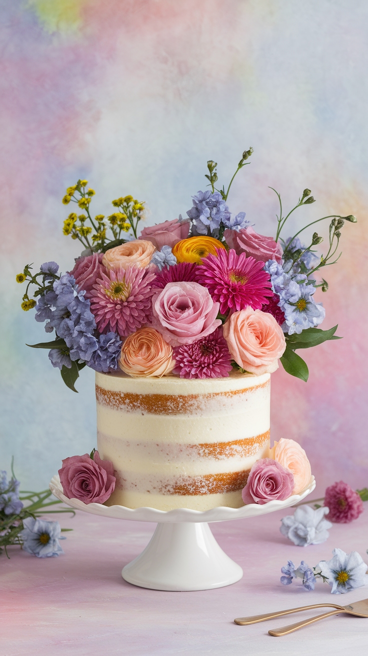 Creating a Cake with Bouquet of Flowers for Your Event outfit idea