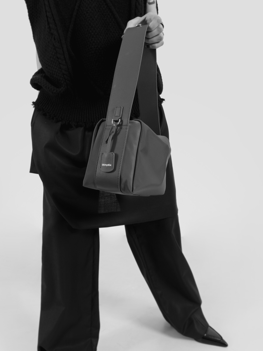 Caramel Mochi Bun Leather Wide Shoulder Strap Nylon Square Bag - Chic Y2K Style Handbag for Everyday Use Caramel Mochi Bun Leather Wide Shoulder Strap Nylon Square Bag - Chic Y2K Style Handbag for Everyday Use