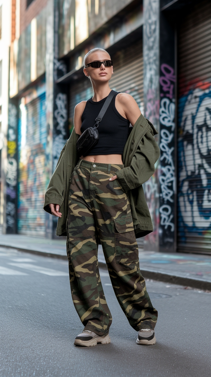 Cargo Camo Pants: Your New Go-To Style outfit idea